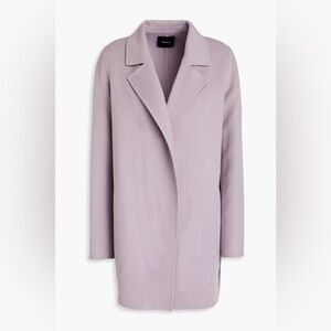 Theory Sileena New Divide double faced wool and cashmere coat, size Small
